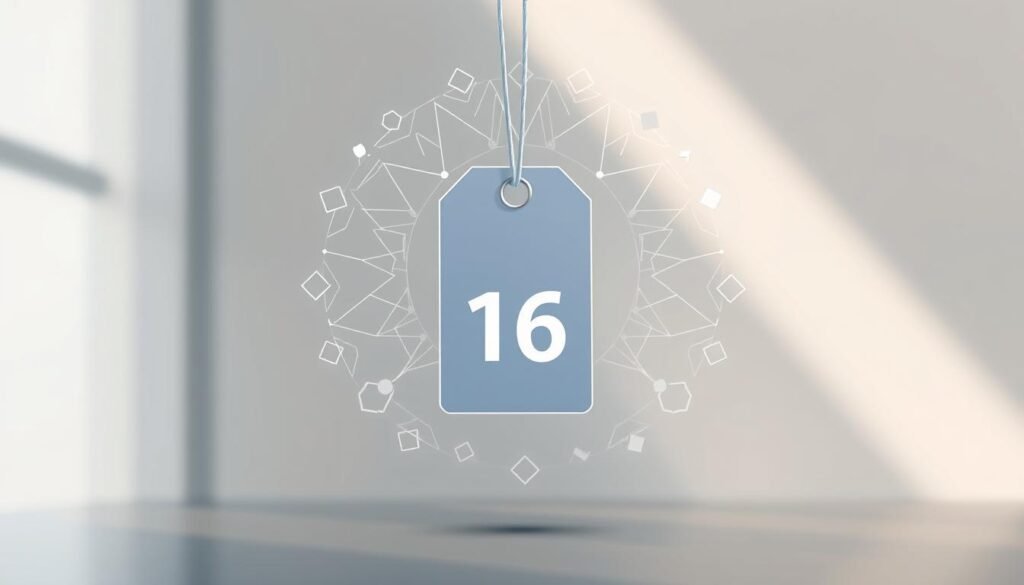 A stylized digital illustration showcasing the pricing and value proposition of an information product. In the foreground, a sleek, modern price tag floats against a soft, blurred background. The tag displays a clean, minimalist numerical value, conveying the core pricing information. Surrounding the price tag, an aura of abstract geometric shapes and patterns emanates, symbolizing the unique selling proposition and perceived value of the infoproduct. The middle ground features a subtle, elegant layout with carefully balanced whitespace, hinting at the professional, trustworthy nature of the product. The overall atmosphere is one of sophistication, clarity, and commercial appeal. A stylized digital illustration showcasing the pricing and value proposition of an information product. In the foreground, a sleek, modern price tag floats against a soft, blurred background. The tag displays a clean, minimalist numerical value, conveying the core pricing information. Surrounding the price tag, an aura of abstract geometric shapes and patterns emanates, symbolizing the unique selling proposition and perceived value of the infoproduct. The middle ground features a subtle, elegant layout with carefully balanced whitespace, hinting at the professional, trustworthy nature of the product. The overall atmosphere is one of sophistication, clarity, and commercial appeal.